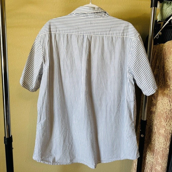Sonoma Blue and White Casual Button Down Shirt 100%Cotton Size XL - Picture 2 of 3